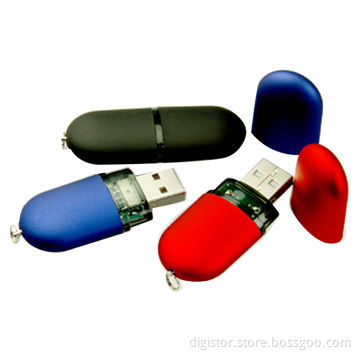 Lipstick USB promotional gift, 128MB-32GB, customized product color, logo on body and cap